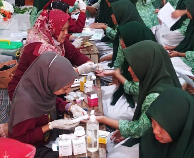 Pelaksanaan Penjaringan Kesehatan Santri - Wujud Sinergi SMP Al Mas’udiyyah dengan Puskesmas Jimbaran